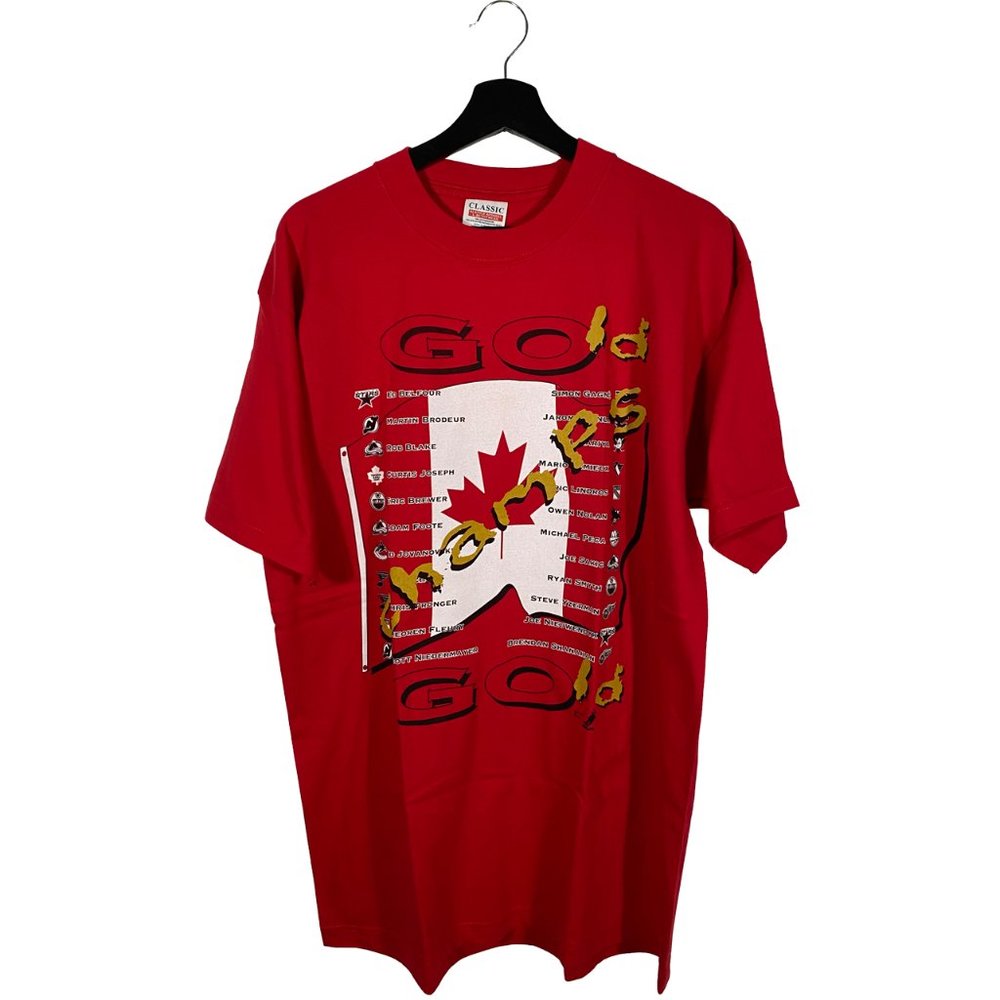 Vintage Team Canada Hockey Gold Medal Tshirt